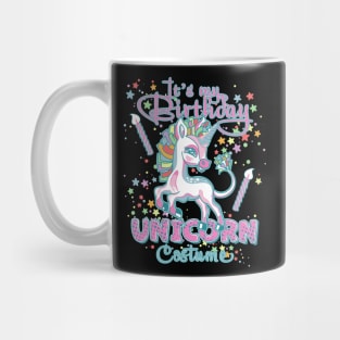 It's my Birthday Unicorn Costume Birthday Party Mug